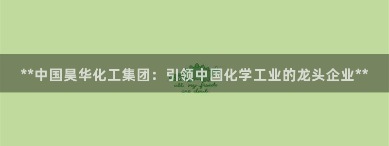 球盟会官方网站是什么：**中国昊华化工集团：引领中国化学工业