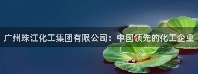 球盟会吧：广州珠江化工集团有限公司：中国领先的化工企业