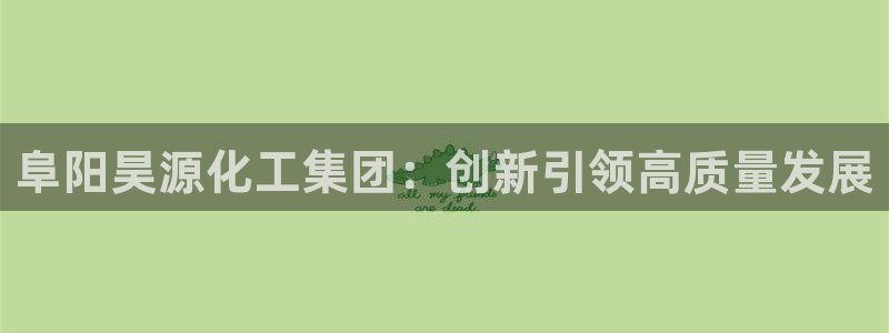 球盟会黑平台：阜阳昊源化工集团：创新引领高质量发展