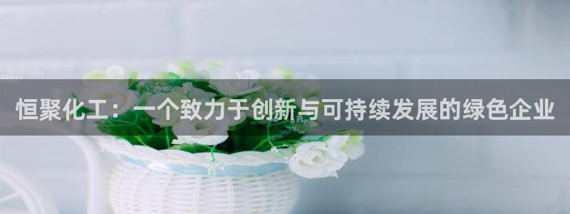 球盟会app入口：恒聚化工：一个致力于创新与可持续发展的绿色