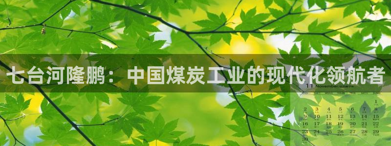 球盟会app网址多少：七台河隆鹏：中国煤炭工业的现代化领航者
